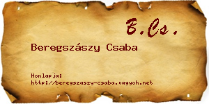 Beregszászy Csaba névjegykártya